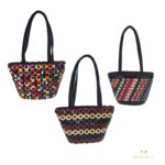African Handmade Women Shoulder Bags with Beads - Image 3