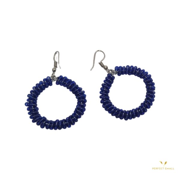 Beads Earrings - Blue