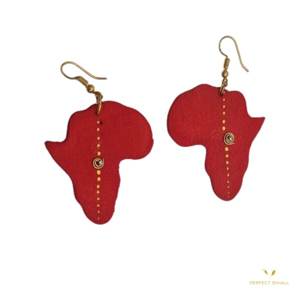 African Print Earring for Ladies -Africa Continent
