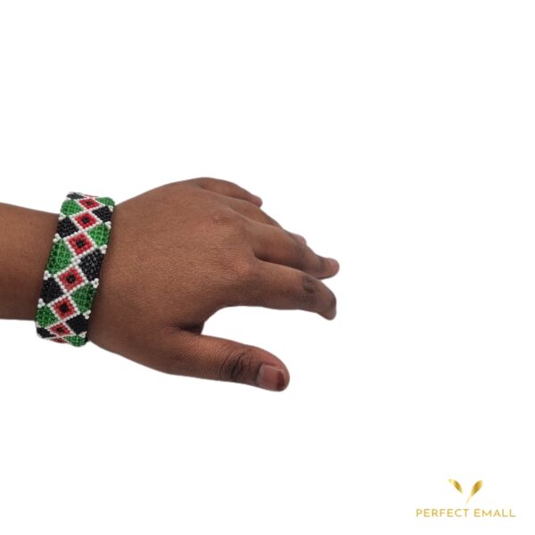Beads Bracelet for Women Red/Green - Image 2