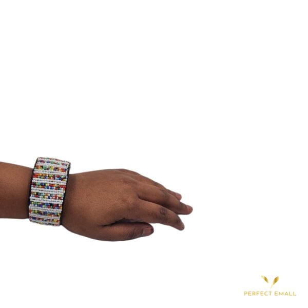 Leather Beaded Bracelet for Ladies - Image 3
