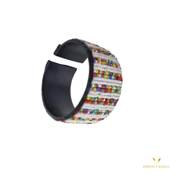 Leather Beaded Bracelet for Ladies - Image 2