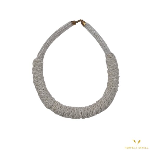 Beaded Necklaces White