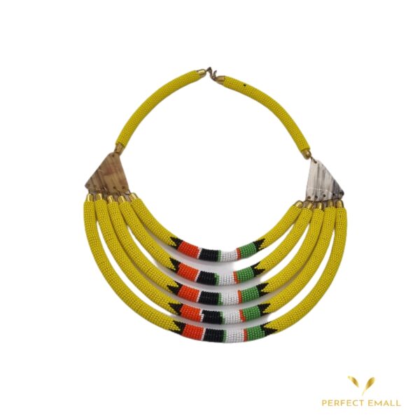 5 in 1 Solid Beads Chokers Necklace for Ladies