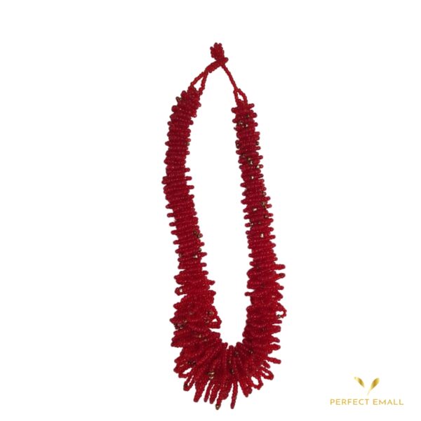 Soft Cuff Beaded Necklaces Red