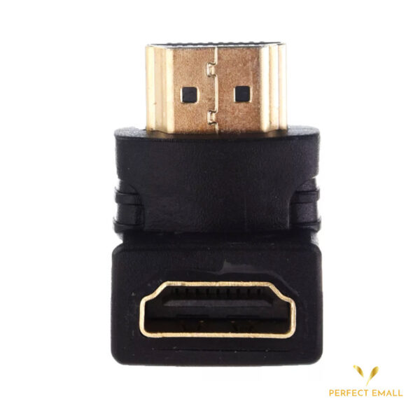HDMI Male to Female Right Angle Adapter – 90° Connector Extender | Full HD 1080p