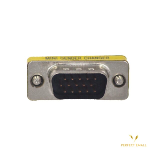 VCE VGA Adapter, Male to Male SVGA Coupler HD15 Mini Gender Changer - Image 3