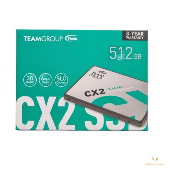 TEAMGROUP CX2 SSD 512GB CLASSIC SOLID STATE DRIVE