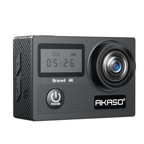 AKASO Brave 4 4K30FPS 20MP WiFi Action Camera with Ultra HD, EIS & Waterproof Case