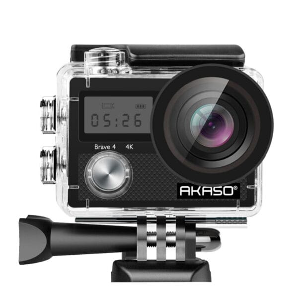 AKASO Brave 4 4K30FPS 20MP WiFi Action Camera with Ultra HD, EIS & Waterproof Case