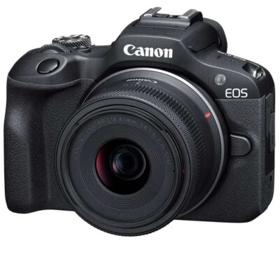 Canon EOS R100 + RF-S 18-45mm f/4.5-6.3 IS STM Lens (EU26 Kit)