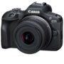 Canon EOS R100 Mirrorless Camera with RF-S 18-45mm f/4.5-6.3 IS STM Lens – EU26 Kit