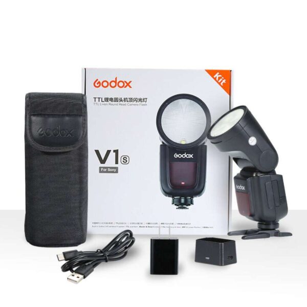 Godox V1-S TTL Round Head Camera Flash for Sony