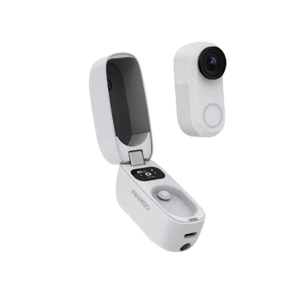 AKASO SNAP X Mini Action Camera | 2K Vlogging & Travel Cam with Magnetic Mount