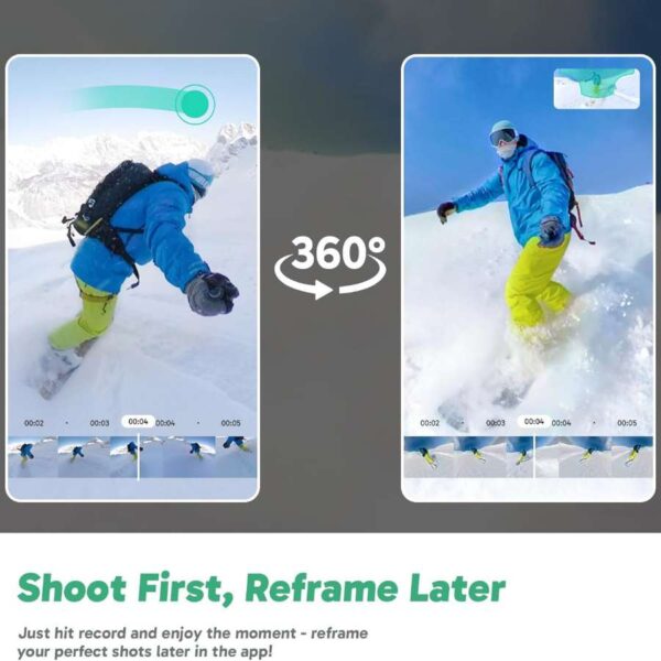 AKASO 360° Action Camera – Immersive VR Recording