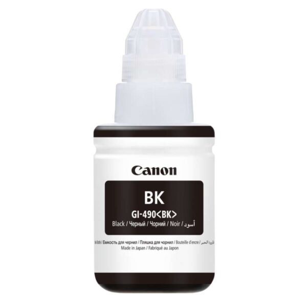 Canon Ink Bottle GI-490 Black – High-Yield Genuine Ink Refill