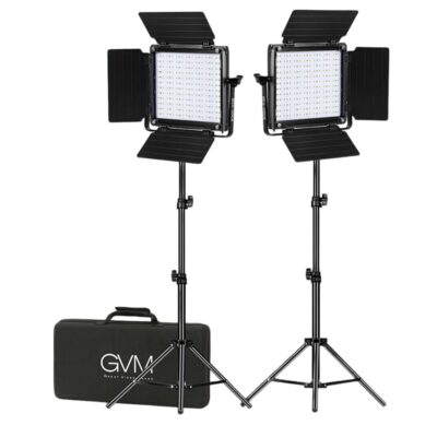 GVM-800D-II LED Video Light 2-light LED panel kit