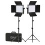 GVM-800D-II LED Video Light 2-light LED panel kit