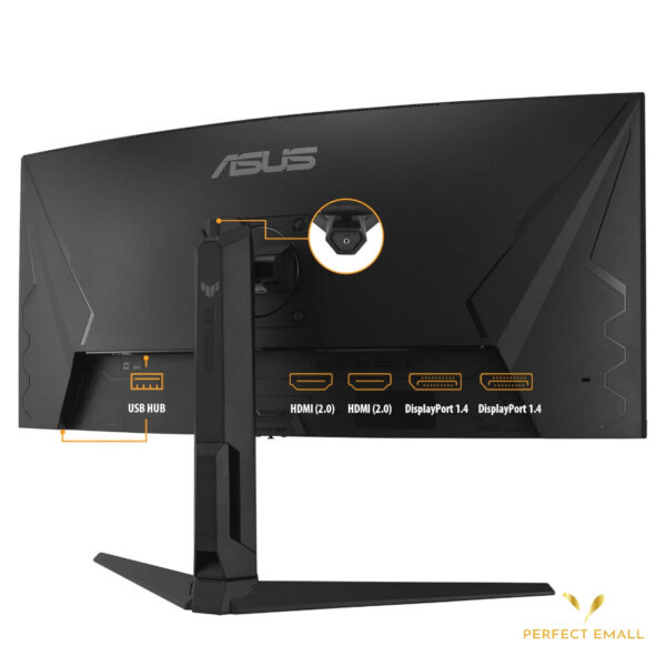 ASUS TUF Gaming VG34VQL3A – 34” Ultra-Wide QHD 165Hz Curved Gaming Monitor (3440x1440, 1500R, 1ms, FreeSync Premium, ELMB Sync)
