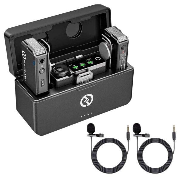 Hollyland LARK MAX Duo Wireless Lavalier Microphone System (Black)