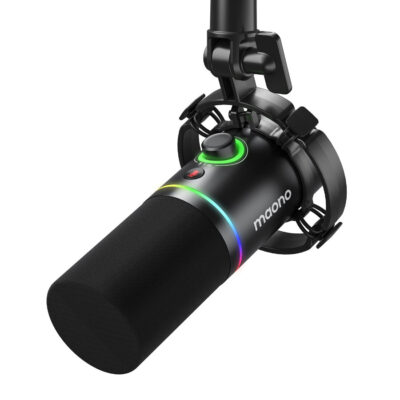 Maono PD200X Dynamic Microphone – USB/XLR Dual Output with RGB Lighting