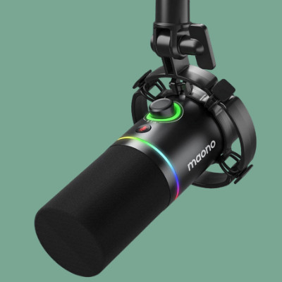 Maono PD200X Dynamic Microphone – USB/XLR Dual Output with RGB Lighting