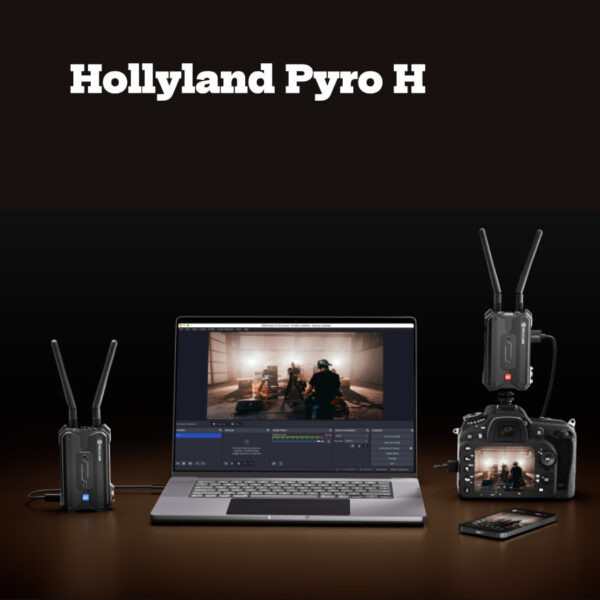 Hollyland Pyro H Wireless Video Transmission System (HDMI, 1TX to 4RX, 4K/30fps, HEVO, UVC, 1.9GHz/5GHz)