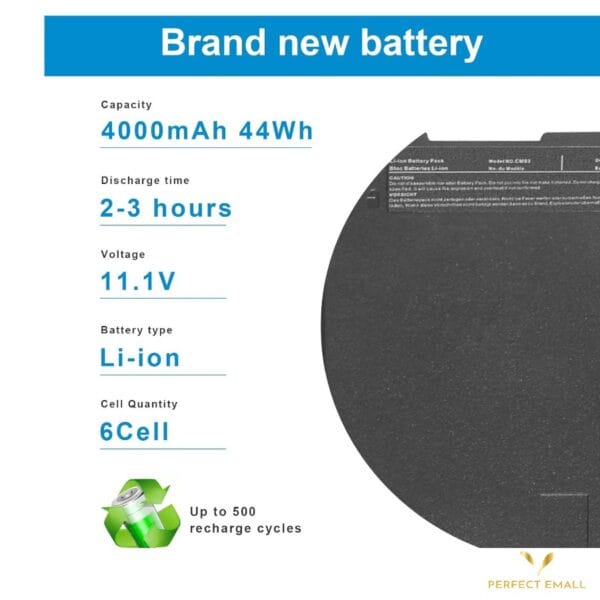 HP Laptop Battery for EliteBook 840 G2 – 4-Cell, 14.8V, Long-Lasting Performance