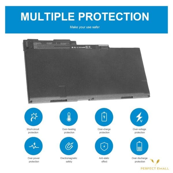 HP Laptop Battery for EliteBook 840 G2 – 4-Cell, 14.8V, Long-Lasting Performance