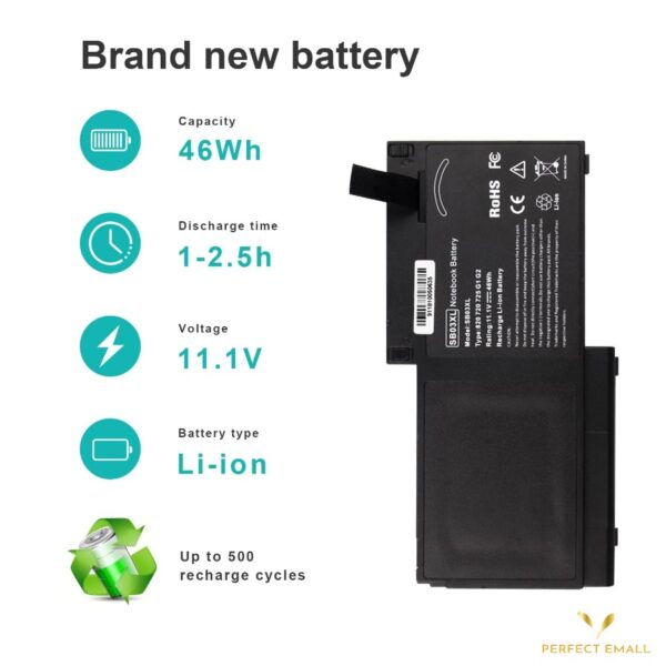 HP Laptop Battery SB03XL – 3-Cell 11.1V High-Performance Replacement