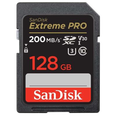 SanDisk Extreme 128GB microSDXC UHS-I Memory Card – Up to 200MB/s Read, 90MB/s Write