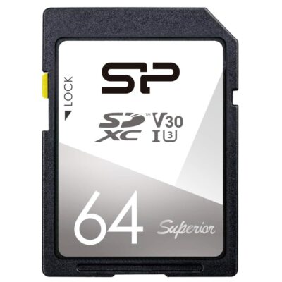 Superior 64GB microSDXC UHS-I Memory Card – Class 10, U3, V30