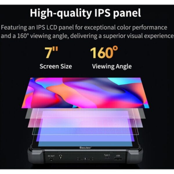 Desview R7III 7" Ultra-High Bright 1080p Touchscreen Monitor with 4K60 HDMI I/O