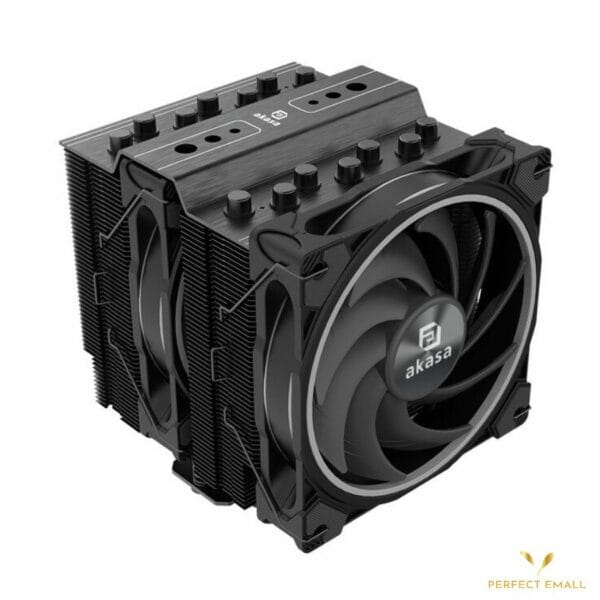 AKASA Soho H7 RGB CPU Cooler | 120mm Tower Air Cooler | Intel & AMD Compatible | Addressable RGB