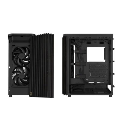 ASUS ProArt PA401 Case | Mid-Tower PC Case | Wood & Metal Design | PWM Fans | Black