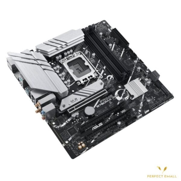 ASUS PRIME B760M-A WIFI Motherboard | LGA1700 Socket | mATX | DDR5 | PCIe 5.0 | Wi-Fi 6 | Intel 13th & 12th Gen Support