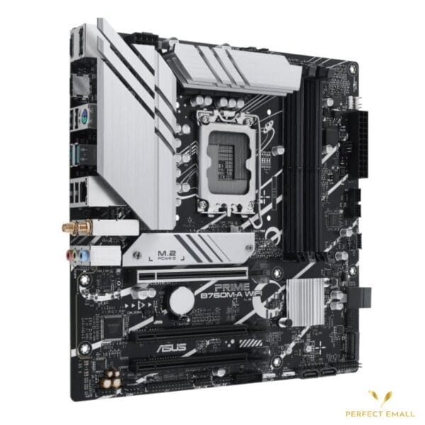 ASUS PRIME B760M-A WIFI Motherboard | LGA1700 Socket | mATX | DDR5 | PCIe 5.0 | Wi-Fi 6 | Intel 13th & 12th Gen Support