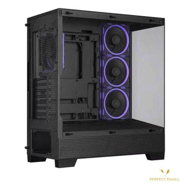 ASUS A31 PLUS TG ARGB Black Case | Mid-Tower ATX with Tempered Glass & ARGB Fans