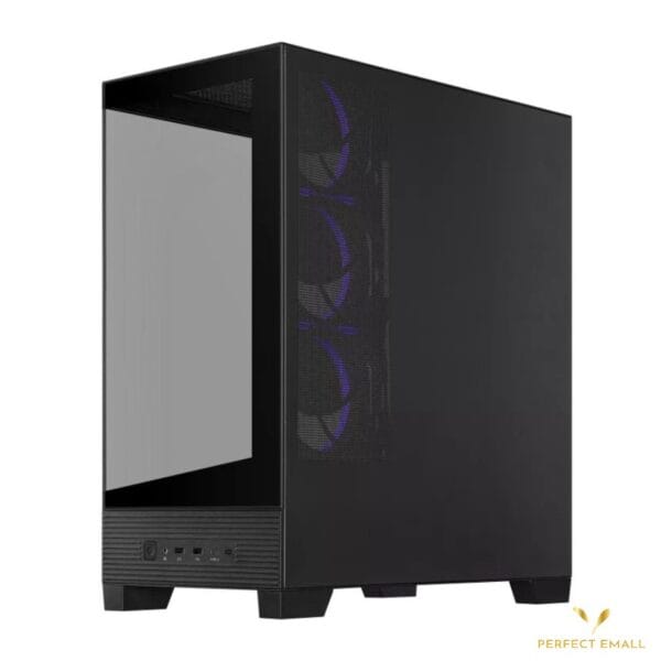 ASUS A31 PLUS TG ARGB Black Case | Mid-Tower ATX with Tempered Glass & ARGB Fans