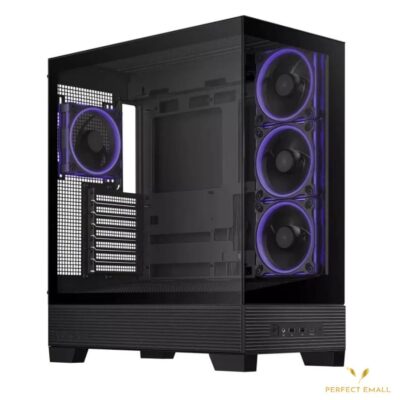 ASUS A31 PLUS TG ARGB Black Case | Mid-Tower ATX with Tempered Glass & ARGB Fans