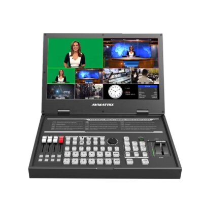 AVMATRIX PVS0615U | Portable 6-Channel SDI/HDMI Switcher & Recorder | 15.6″ FHD Multiview Display