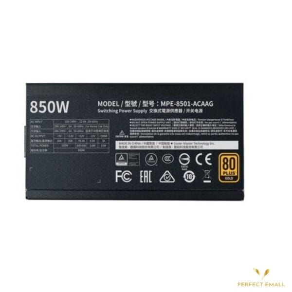 Cooler Master MWE 850 Gold V2 | 850W 80+ Gold Certified | Full Modular Power Supply