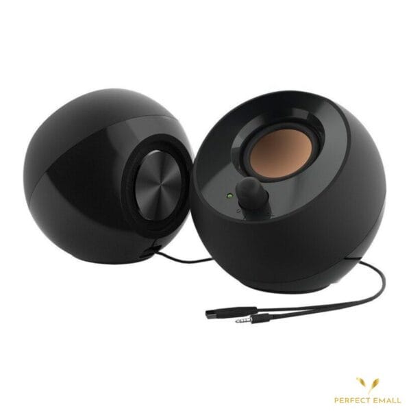 Creative Labs Pebble V2 Stereo Speakers | 8W RMS | USB-C Powered | Black