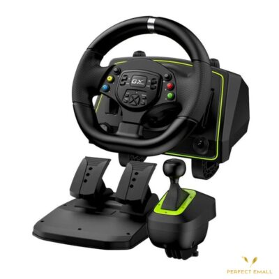 GENIUS GX Gaming SpeedMaster X2 | Racing Steering Wheel with Pedals & Vibration Feedback