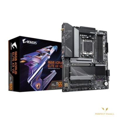 GIGABYTE B650 AORUS ELITE AX V2 Motherboard | AM5 Socket | ATX | PCIe 5.0 | DDR5 | Wi-Fi 6E