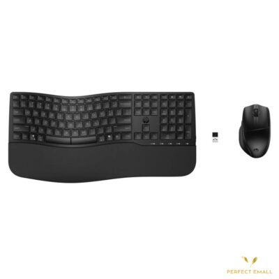 HP 685 Comfort Dual-Mode Keyboard & Mouse Combo | Wireless + Bluetooth | Ergonomic Design