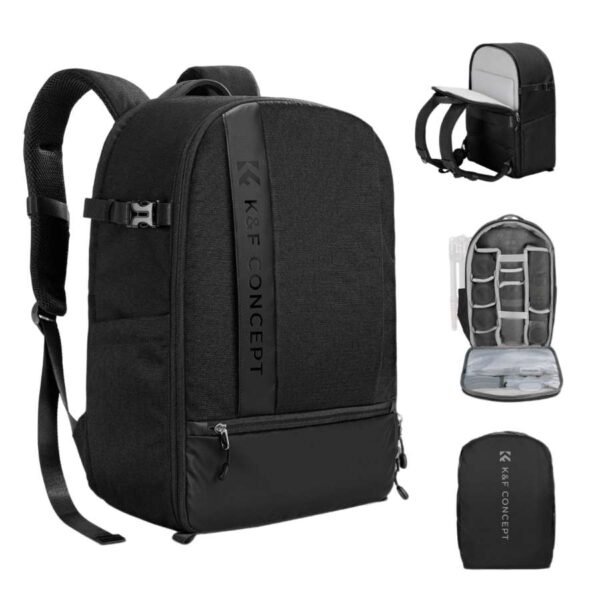 K&F Concept KF13.044V11 Camera Bag | Waterproof DSLR & Mirrorless Backpack | Professional Photography Gear