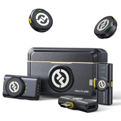 Hollyland Lark M2 Wireless Microphone System | Camera Version | Compact & High-Quality Audio