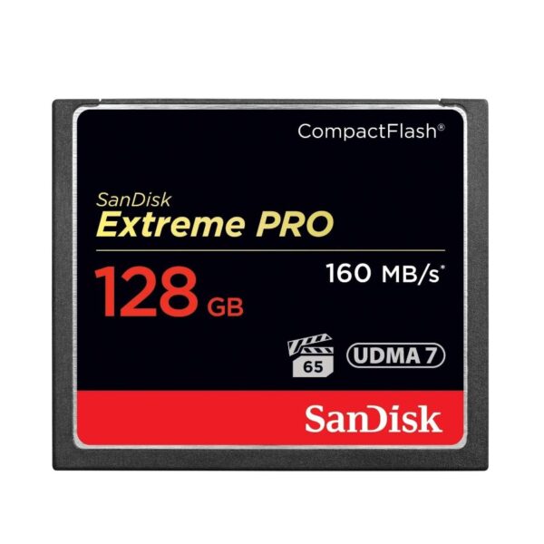 SanDisk CompactFlash 128GB Extreme PRO | 160MB/s | VPG-65 | UDMA 7